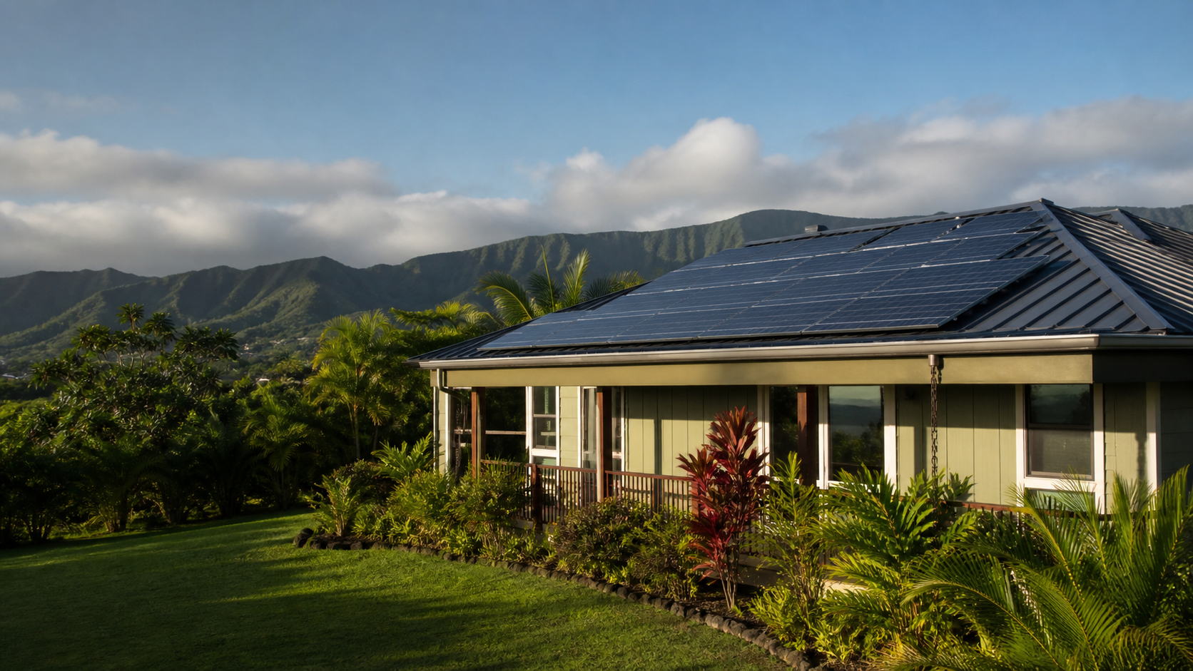 Hawaii home with rooftop solar